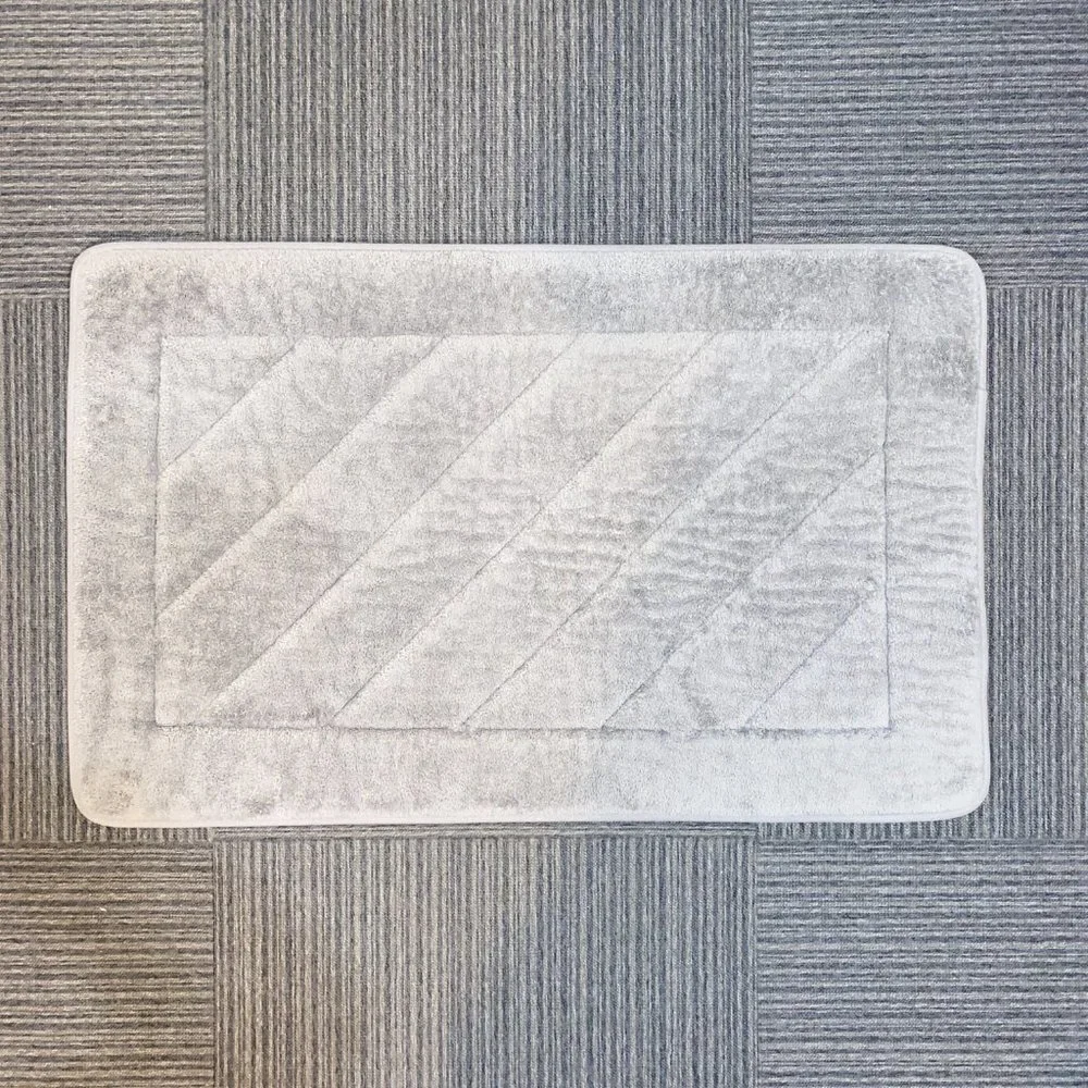 Gray Memory Foam Bath Mat